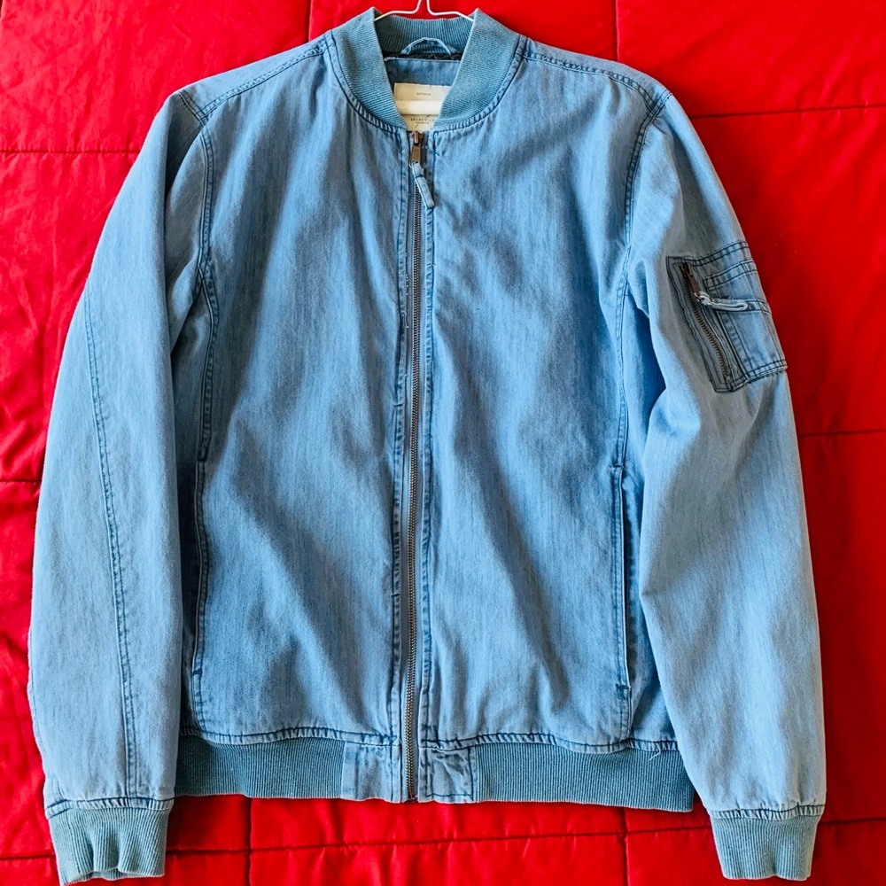 Bomber Light Blue Jacket